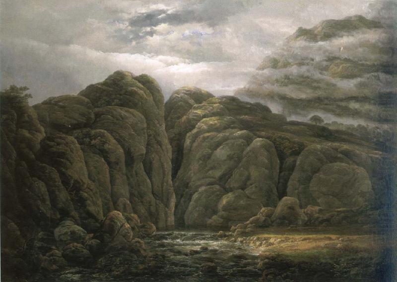 Johan Christian Dahl norwegian mountain landscape china oil painting image
